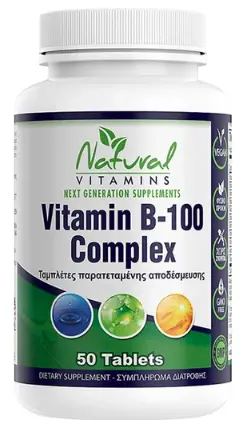 Natural Vitamins Vitamin B-100 Complex 50tabs 
