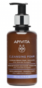 apivita cleansing foam face