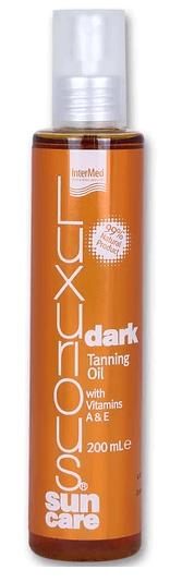 luxurious sun care tanning oil