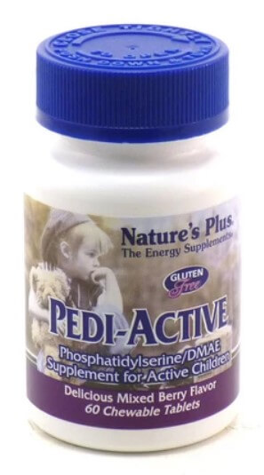 Nature's Plus Pedi-Active Συμπλήρωμα Διατροφής για την Αντιμετώπισης της Αδυναμία Συγκέντρωσης στα Παιδία