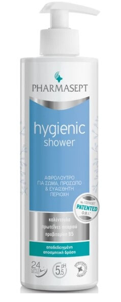 Pharmasept Tol Velvet Hygienic Shower Αφρόλουτρο με Ήπια Αντισηπτική Δράση για Σώμα, Πρόσωπο & Ευαίσθητη Περιοχή