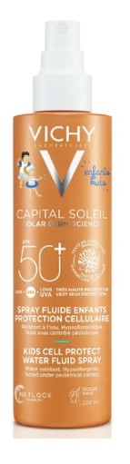 Vichy Capital Soleil Cell Protect Water Fluid Spray Kids Spf50+