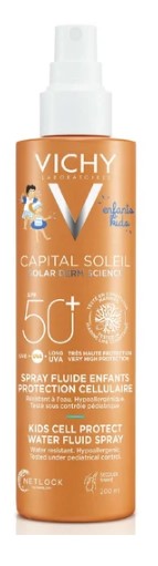 Vichy Capital Soleil Cell Protect Water Fluid Spray Kids Spf50+