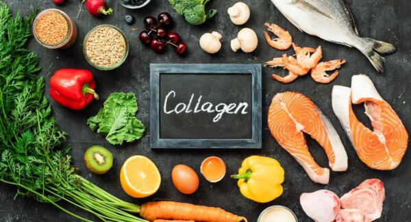 Food rich in collagen.