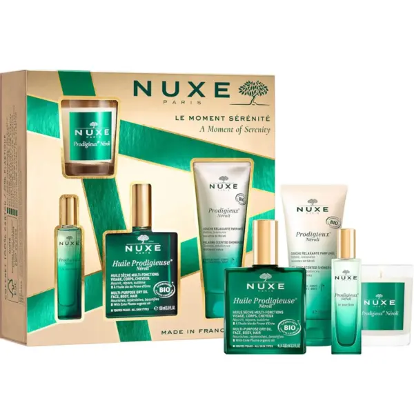 Nuxe Promo Prodigieux Neroli Huile Prodigieuse 100ml & Le Parfum Eau De Parfum 15ml & Relaxing Scented Shower Gel 100ml & Scented Candle 1 Τεμάχιο
