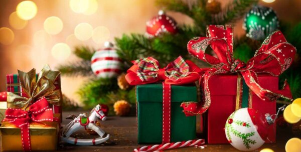 christmas gifts under the christmas tree