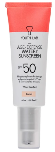 Youth Lab Age-Defense Watery Sunscreen Spf50, 40ml - Tinted