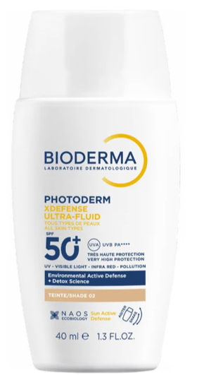 Bioderma Photoderm XDefense Ultra-Fluid Spf50+, 40ml - Shade 02
