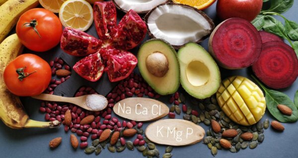Fresh fruit and vegetable high in electrolytes.