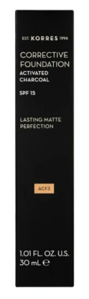 Korres Corrective Foundation With Activated Charcoal Spf15