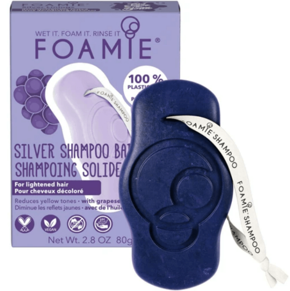 Foamie Silver Linings Shampoo Bar for Blonde & Lightened Hair 1 Τεμάχιο