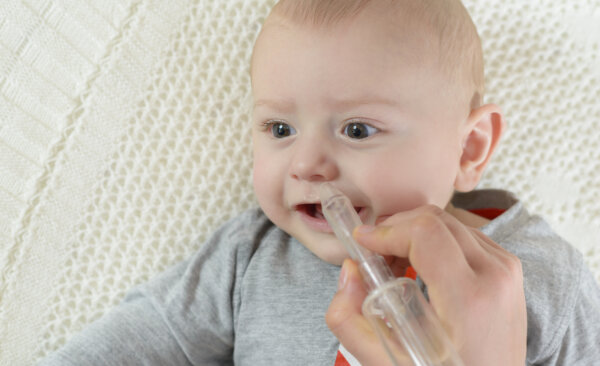 baby with rhinitis