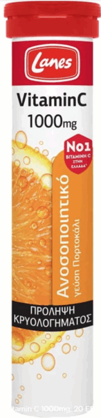 Lanes Vitamin C 1000mg, 20 Effer.tabs 