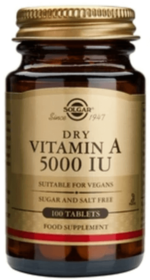 Solgar Vitamin A Dry 5000IU 100 tabs