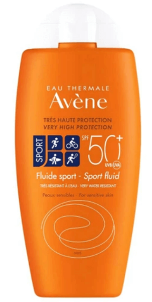 Avene Fluide Sport Spf50+ Αντηλιακή Κρέμα Προσώπου Σώματος Πολύ Υψηλής Προστασίας Ειδικά Σχεδιασμένη για Αθλητές