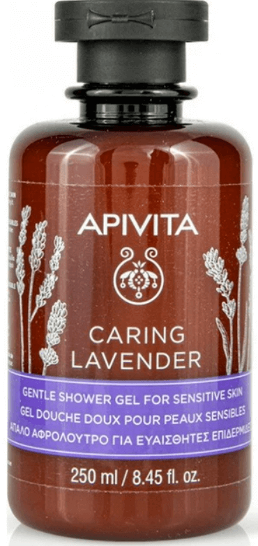 Apivita Caring Lavender Απαλό Αφρόλουτρο για Ευαίσθητες Επιδερμίδες