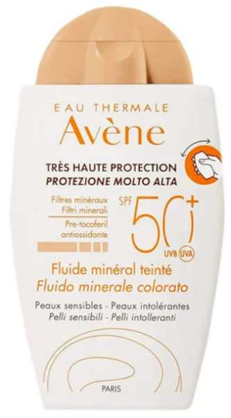 Avene Very High Protection Tinted Mineral Fluid Spf50+, 40ml