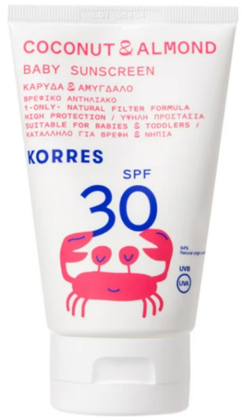 Korres Coconut & Almond Baby Sunscreen Emulsion Spf30