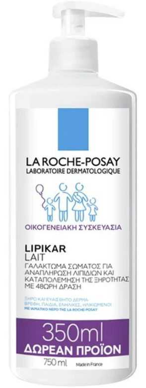 La Roche-Posay Lipikar Lait Γαλάκτωμα Σώματος Εμπλουτισμένο με Λιπίδια Κατά της Ξηρότητας