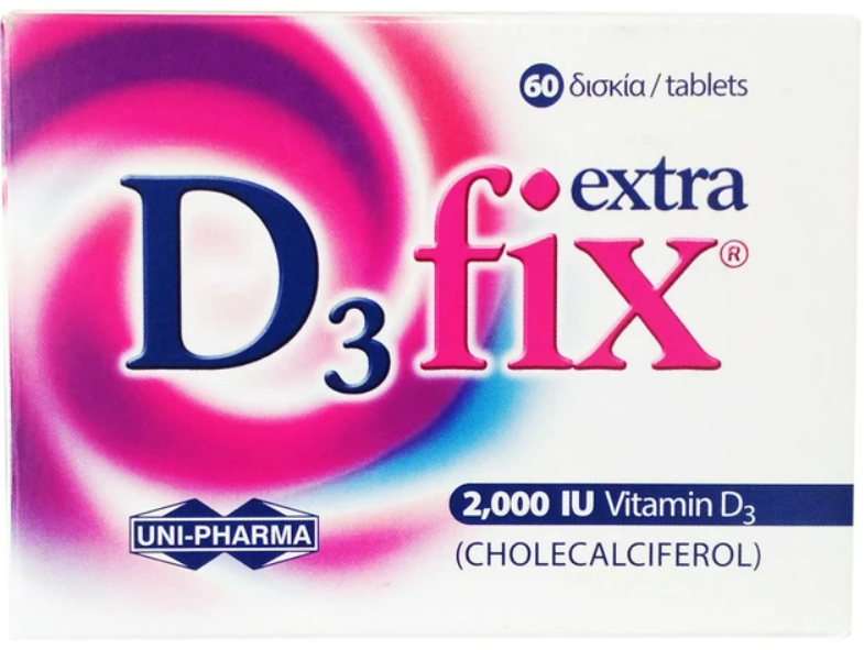 Uni-Pharma Vitamin D3 Fix Extra 2000iu