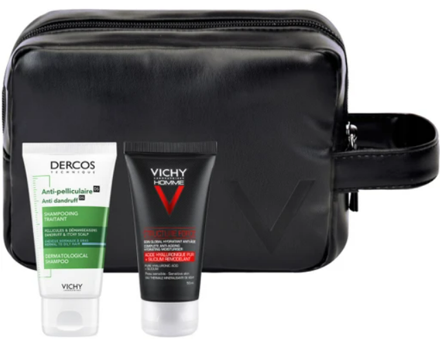 Vichy Promo Homme Structure Force 50ml & Δώρο Dercos Shampoo Anti-Dandruff Normal- Oily 50ml & Νεσεσέρ