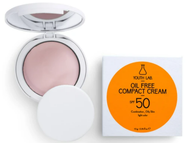 Youth Lab Oil Free Compact Cream Spf50 Light Color 10g