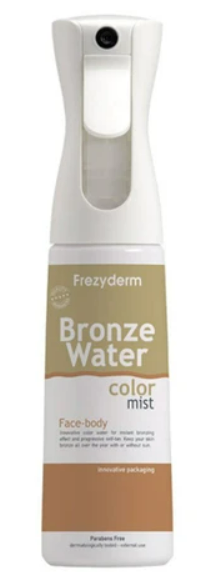 Frezyderm Bronze Water Color Mist Spray 300ml. Self tan σώματος και προσώπου με μπρονζέ αποτέλεσμα.