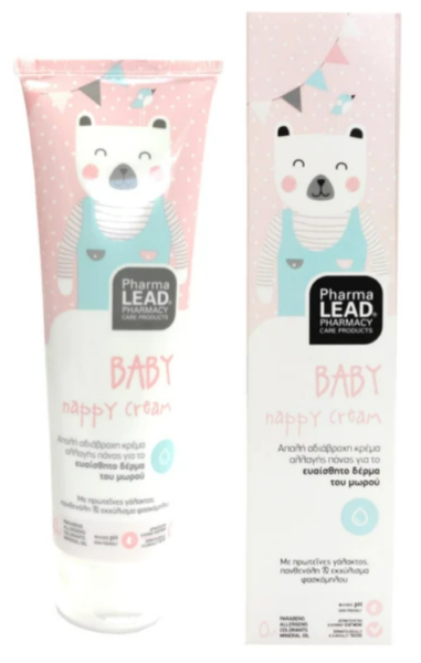 Pharmalead Baby Nappy Cream 150ml. Αδιάβροχη κρέμα για αλλαγή της πάνας του μωρού.