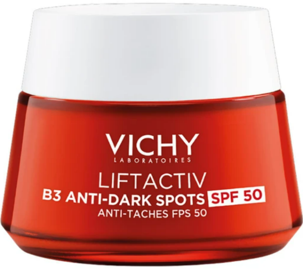 Vichy Liftactiv B3 Anti-Dark Spots Day Cream Spf50, 50ml. Αντιρυτιδική κρέμα κατά των καφέ κηλίδων.