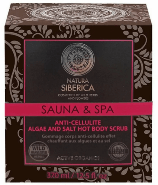 Natura Siberica Sauna & Spa Anti-Cellulite Algae & Salt Hot Body Scrub 370ml