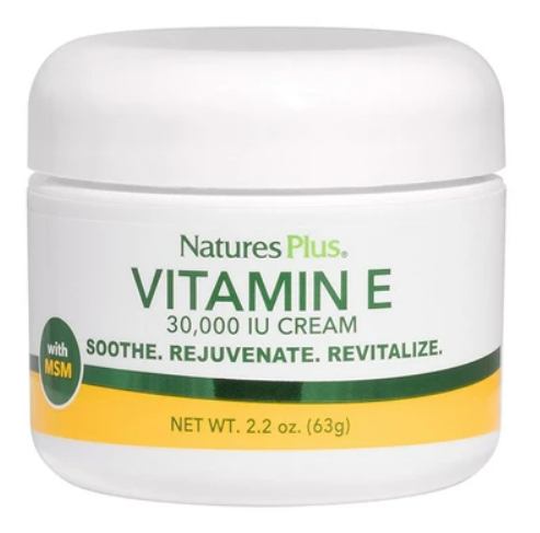 Natures Plus Vitamin E 30.000iu Cream. Αντιρυτιδική κρέμα προσώπου με βιταμίνη Ε
