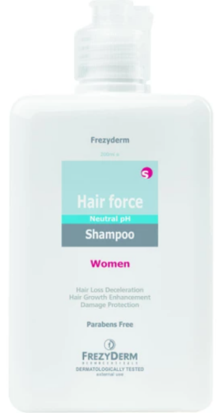 Frezyderm Hair Force Shampoo Women 200ml. Σαμπουάν κατά της τριχόπτωσης