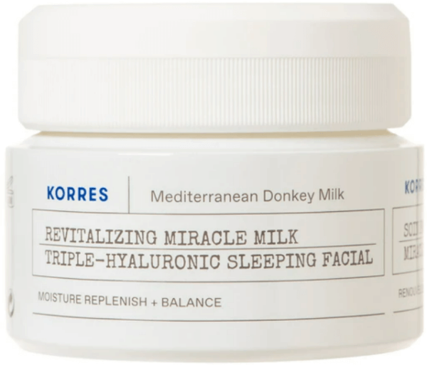 Korres Mediterranean Donkey Milk Revitalizing Miracle Triple Hyaluronic Sleeping Facial Milk 40ml