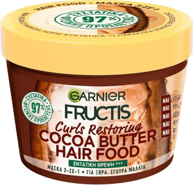 Garnier Fructis Hair Food Curls Restoring Mask with Cocoa Butter 390ml