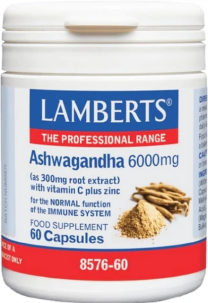 Lamberts Ashwagandha 6000mg, 60caps