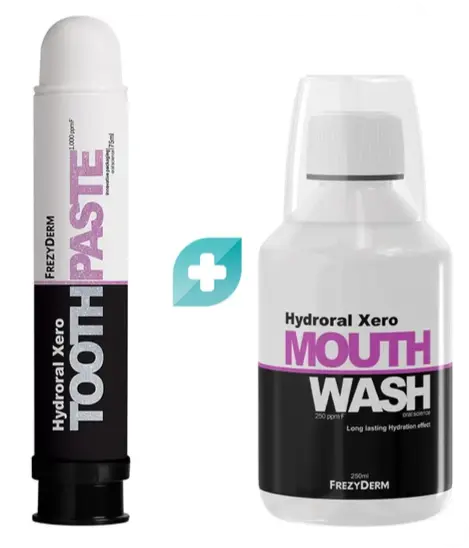 Σετ Frezyderm Hydroral Xero Toothpaste 75ml & Mouthwash 250ml