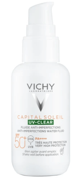 Vichy Capital Soleil UV-Clear Spf50+ Anti-Imperfections Water Fluid 40ml