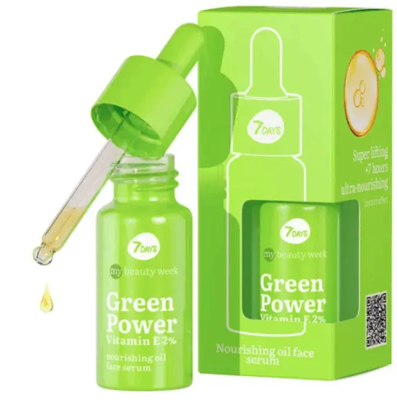 7DAYS My Beauty Week Green Power Vitamin E Nourishing Oil Face Serum 20ml