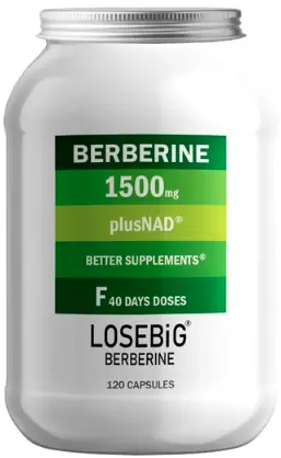 Losebig Berberine 1500mg Plus Nad 120caps