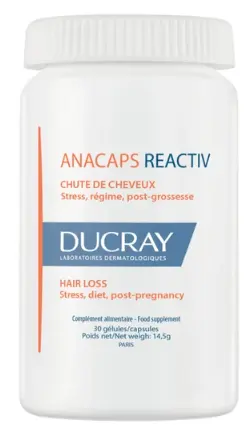 Ducray Anacaps Reactiv Hair Loss 30caps 