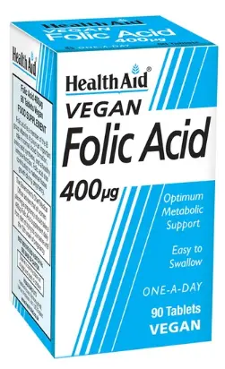 Health Aid Vegan Folic Acid 400μg 90tabs 