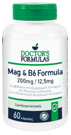 Doctor's Formulas Mag 200mg & B6 12,5mg Formula 60caps