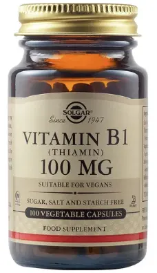 Solgar Vitamin B1 (Thiamin) 100mg, 100veg.caps