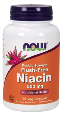 Now Foods Flush Free Niacin 500mg Συμπλήρωμα Διατροφής για τη Σωστή Λειτουργία του Οργανισμού 90veg.caps