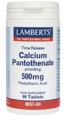 Lamberts Calcium Pantothenate 500mg, 60tabs