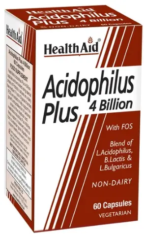 Health Aid Acidophilus Plus 4 Billion with FOS 60caps 