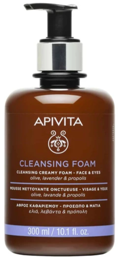 Apivita Cleansing Creamy Foam for Face & Eyes 300ml