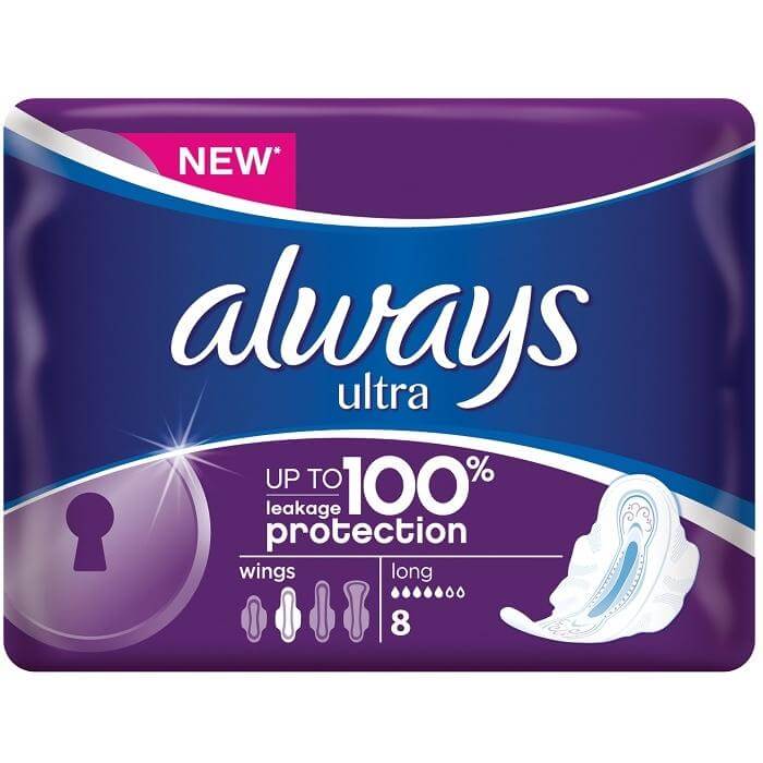 Always Ultra Long Plus Σερβιέτες Με Φτερά 8 Τεμάχια