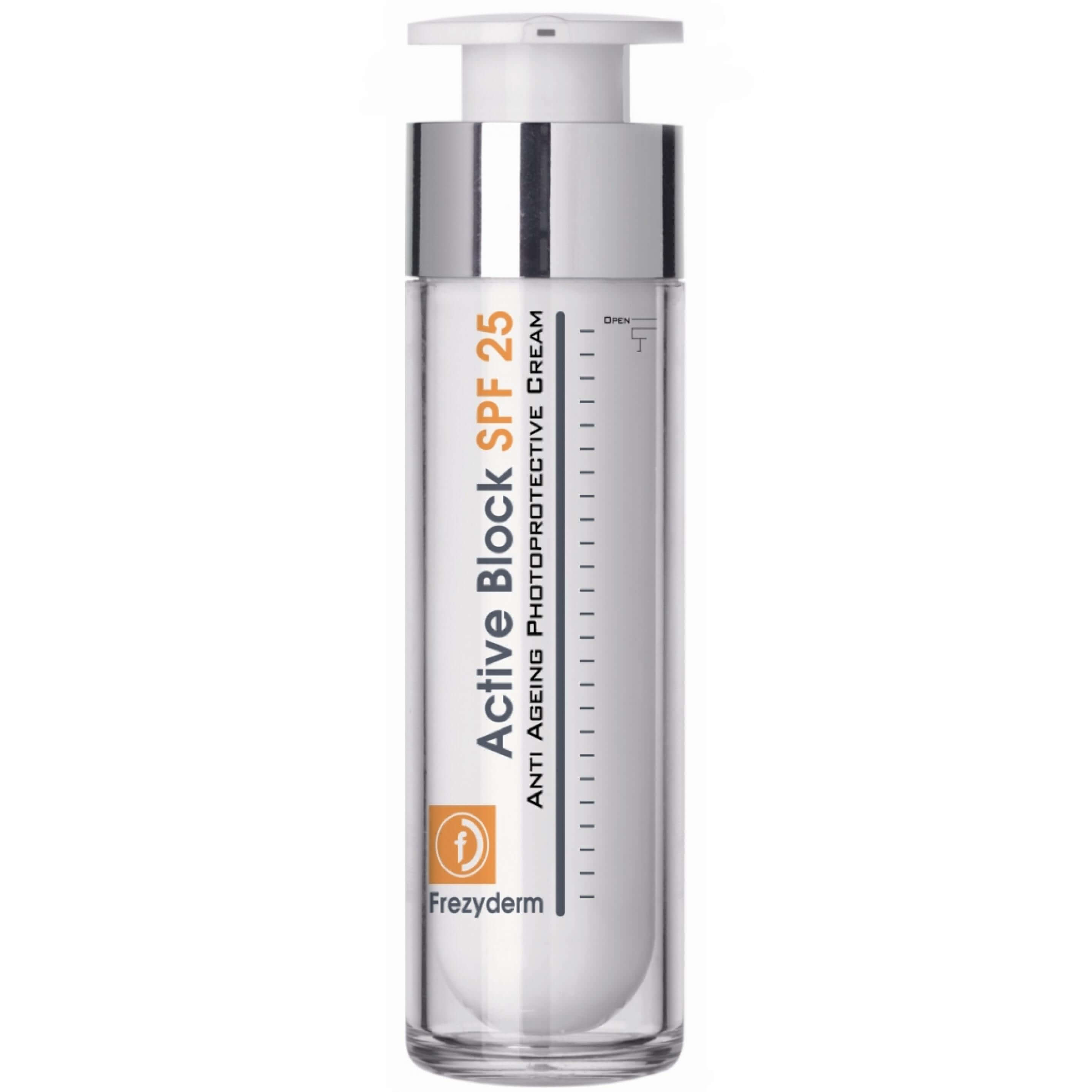 Frezyderm Active Block SPF25 Αντιγηραντική Και Αντηλιακή Κρέμα Ημέρας 50ml