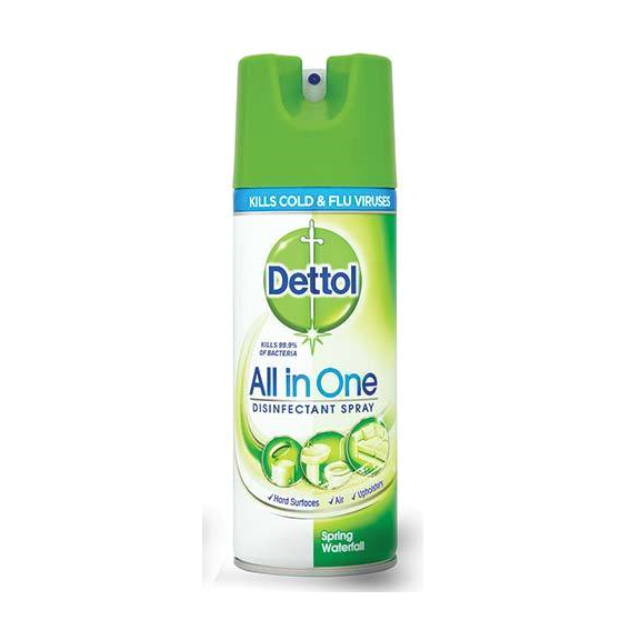 Dettol Spray All in One Spring Waterfall Απολυμαντικό Αντιβακτηριδιακό Σπρέι 400ml